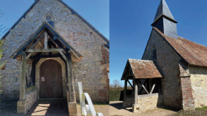  l'église de la Pommeraye : porche